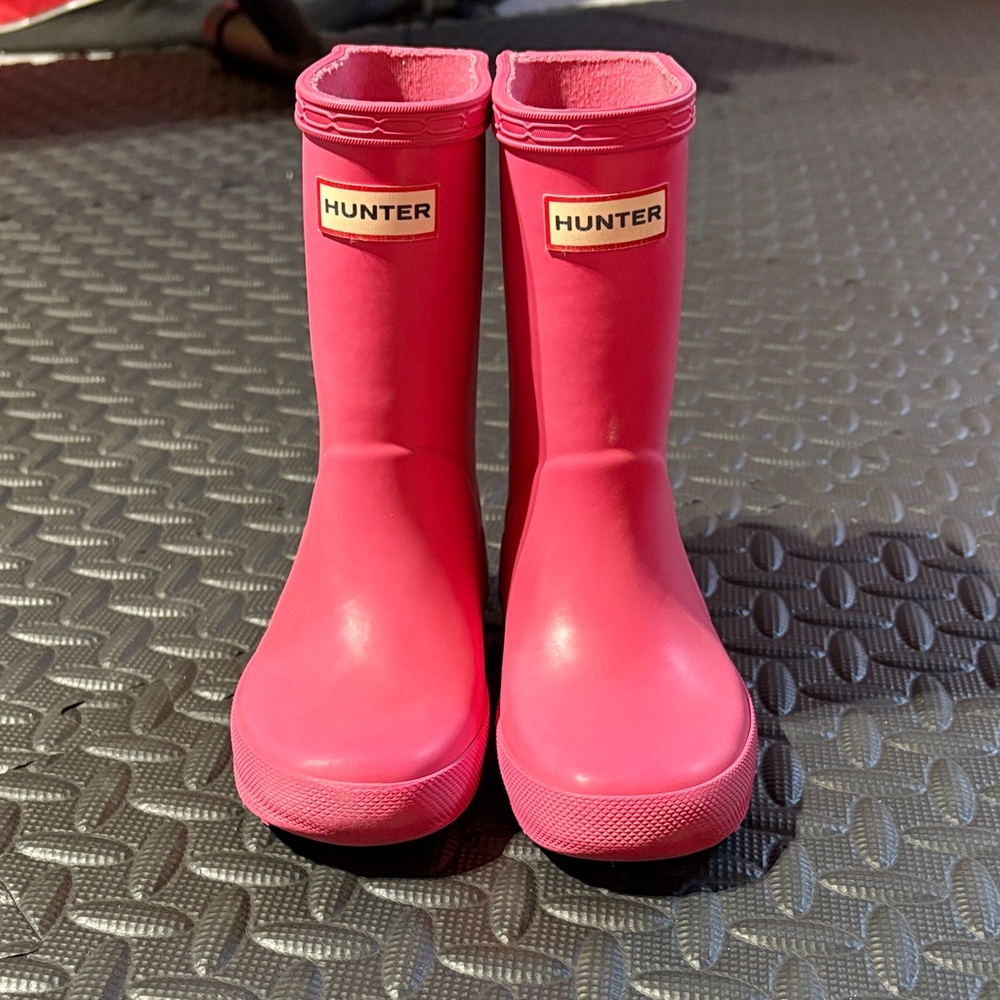 Hunter Kids Bright Pink Rain Boots